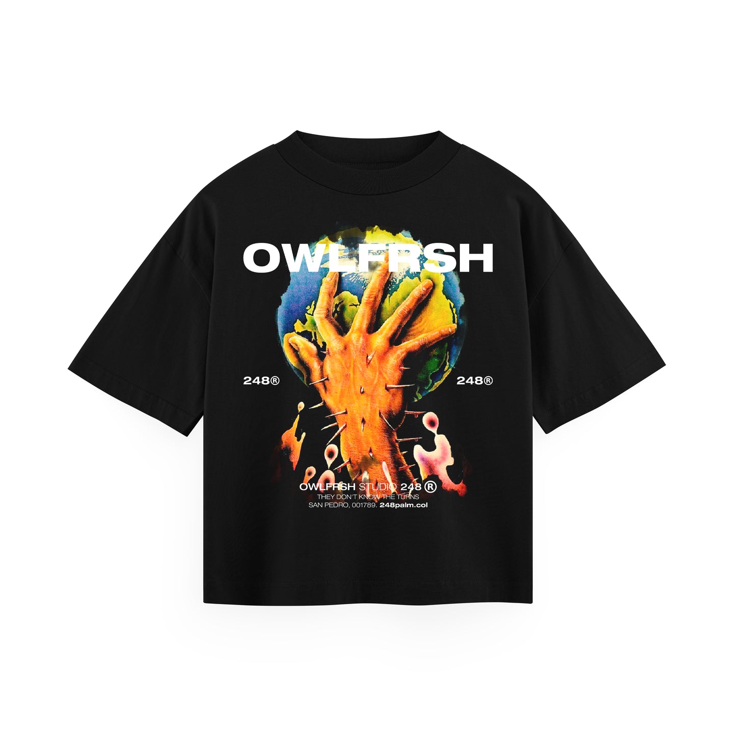 OPEN WORLD TSHIRT BLACK