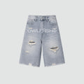 248® DENIM GREY LONG SHORTS