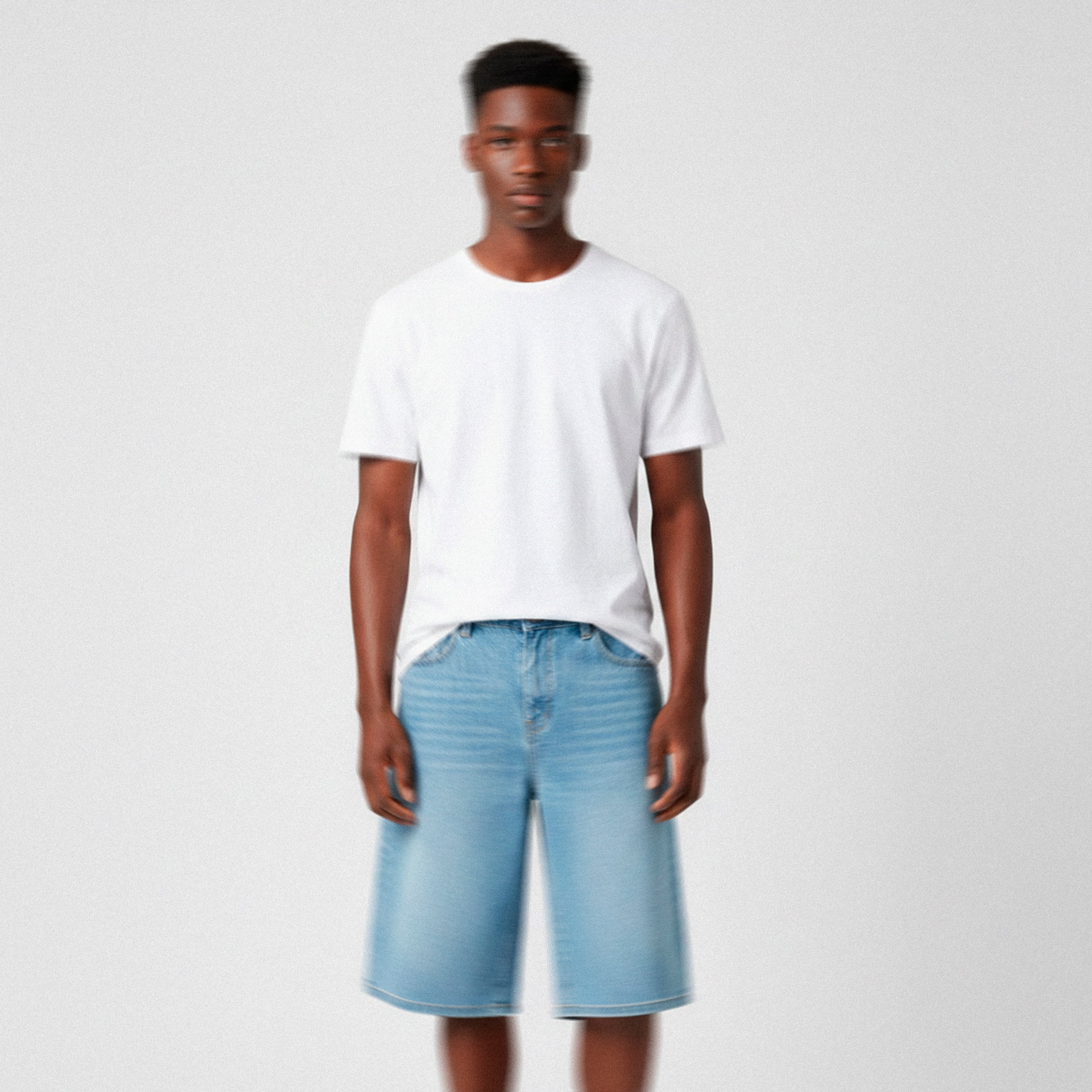 248® DENIM BLUE LONG SHORTS
