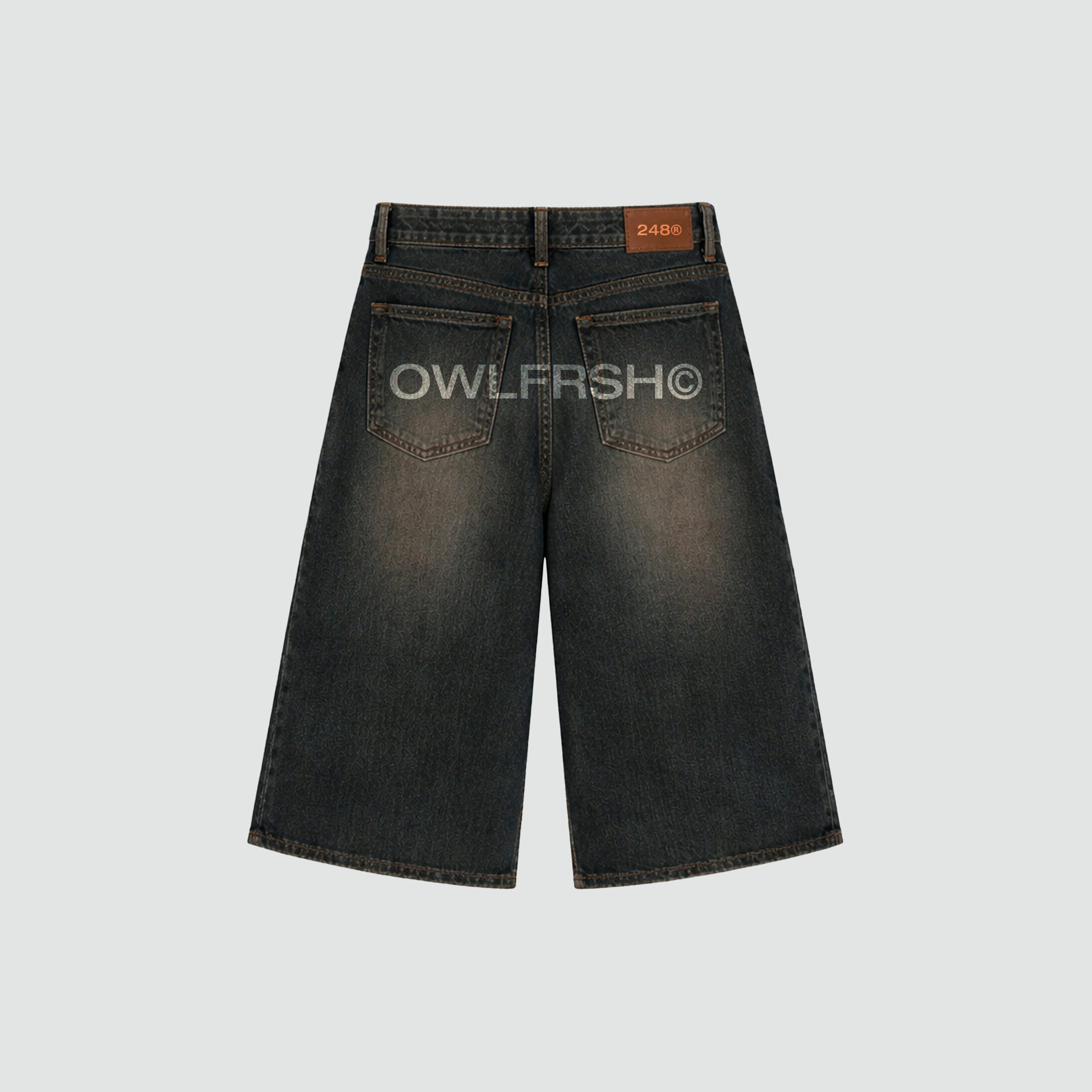 248® DENIM GREY LONG SHORTS