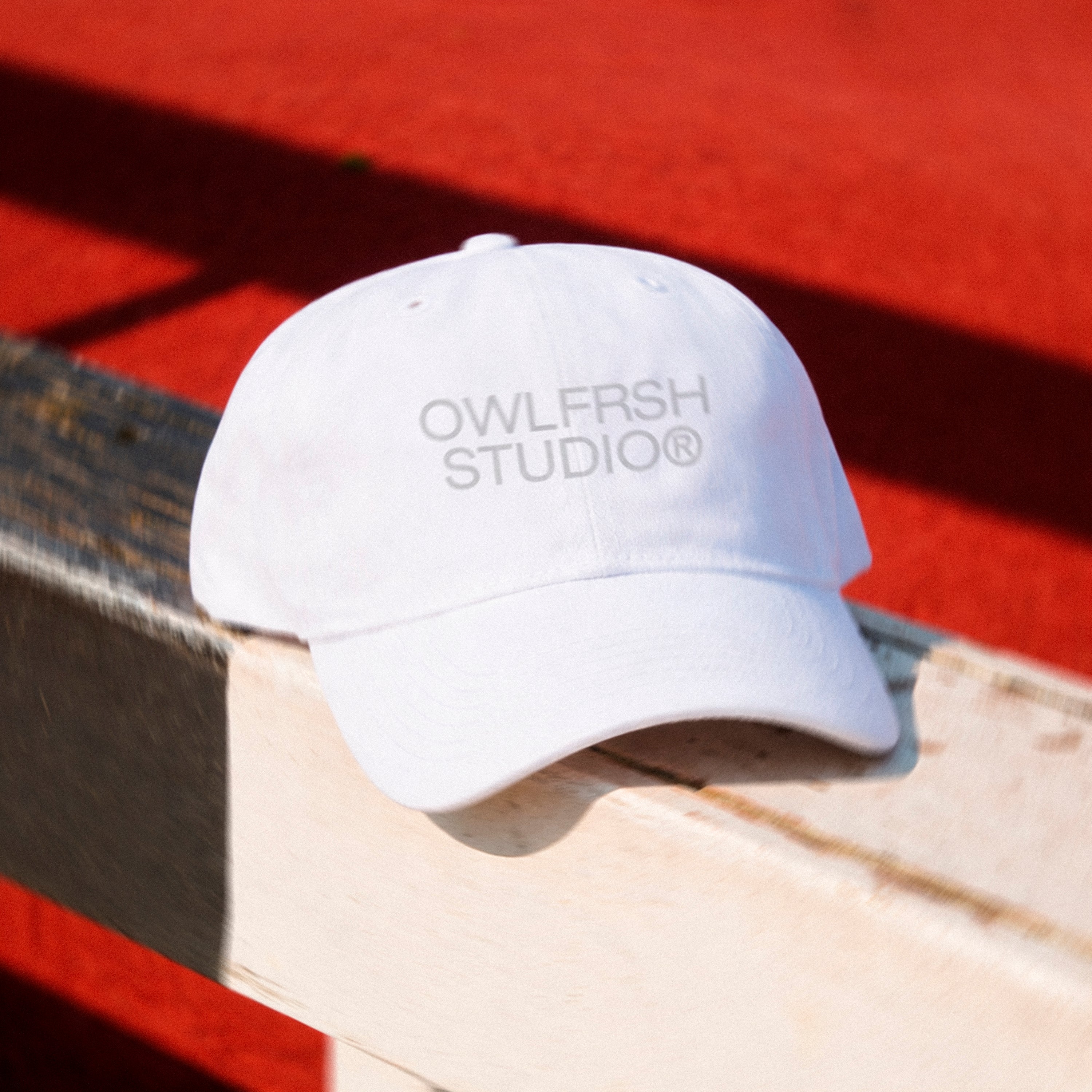 BASIC OWLFRSH STUDIO BASEBALL CAP WHITE