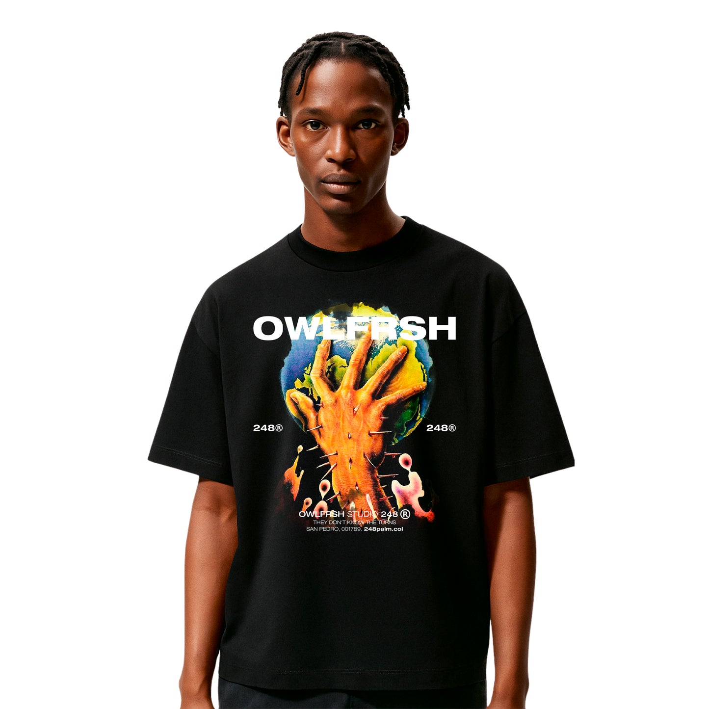 OPEN WORLD TSHIRT BLACK