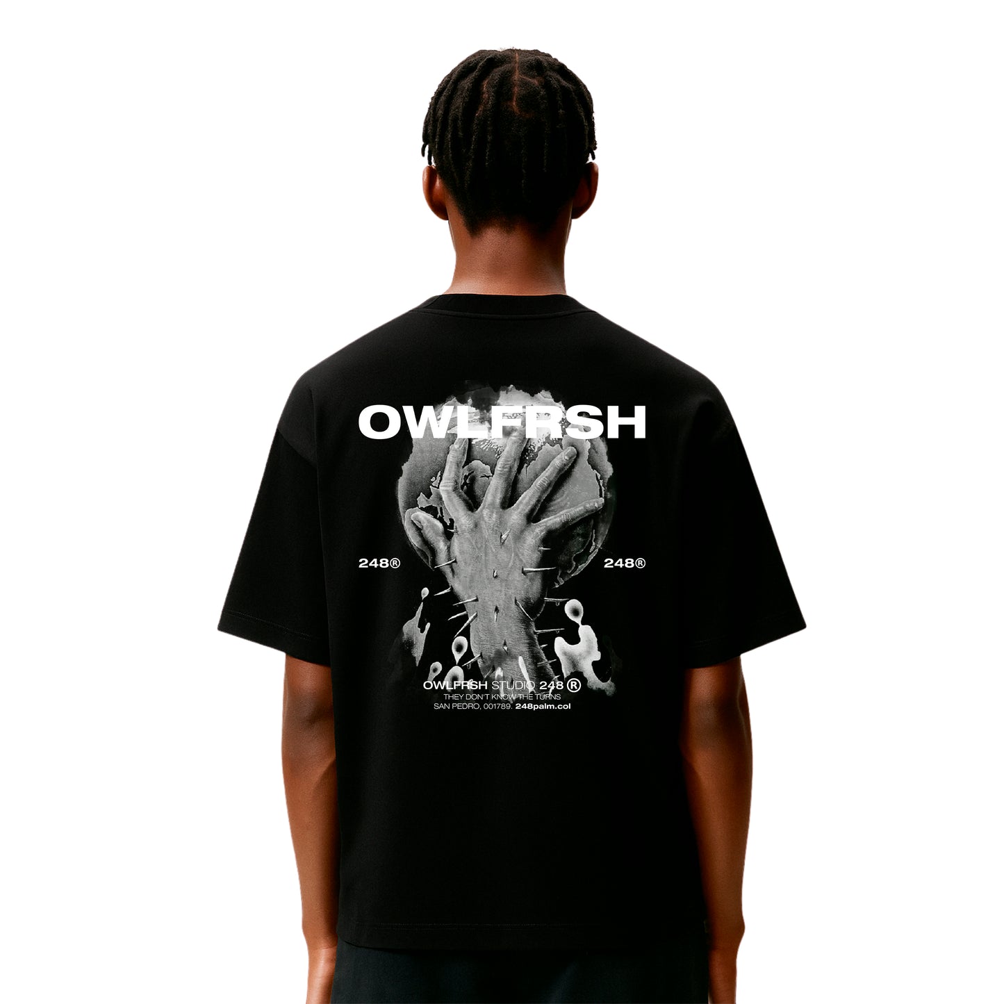 OPEN WORLD TSHIRT BLACK