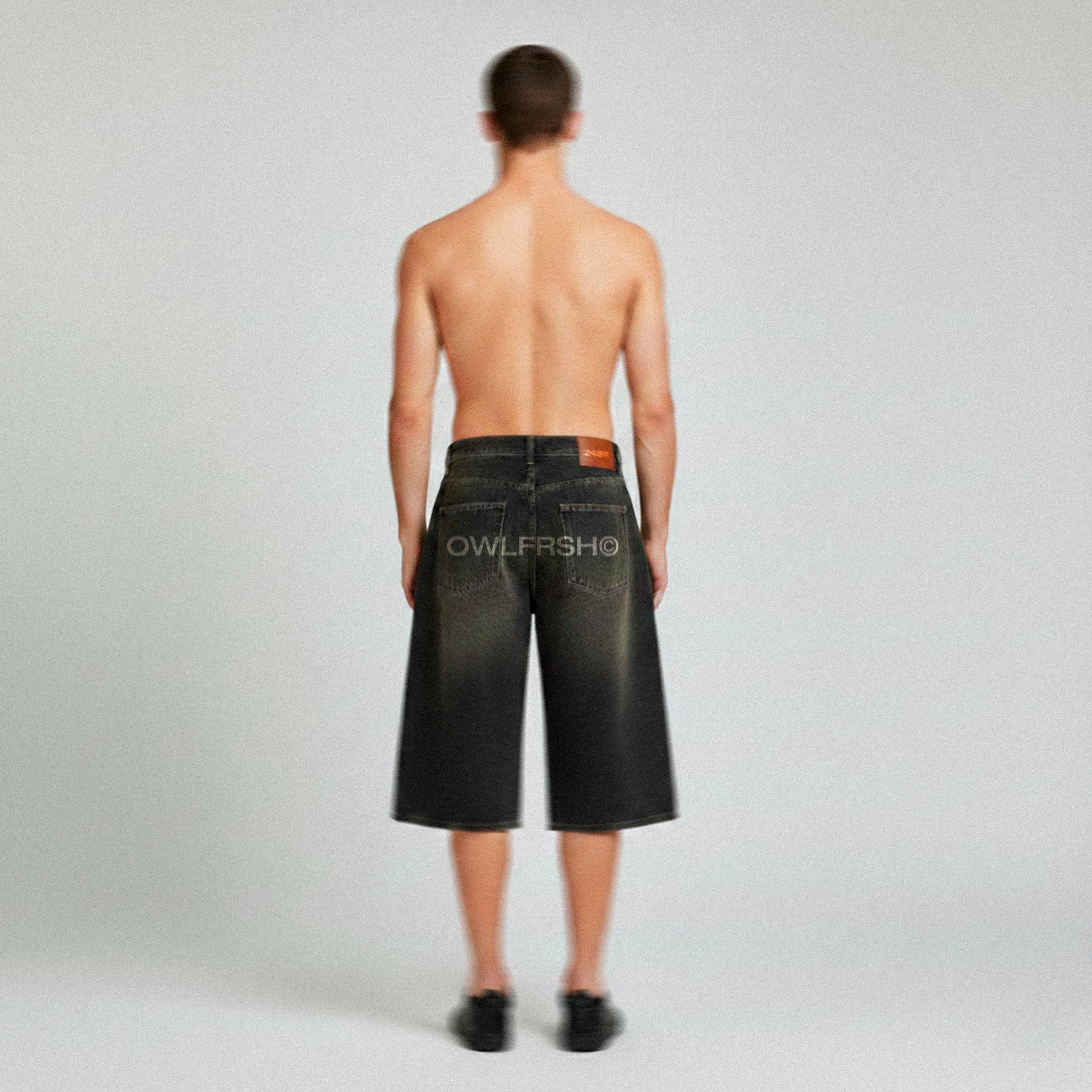 248® DENIM GREY LONG SHORTS