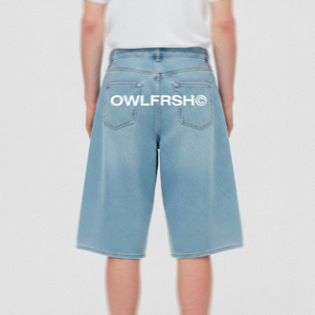 248® DENIM BLUE LONG SHORTS