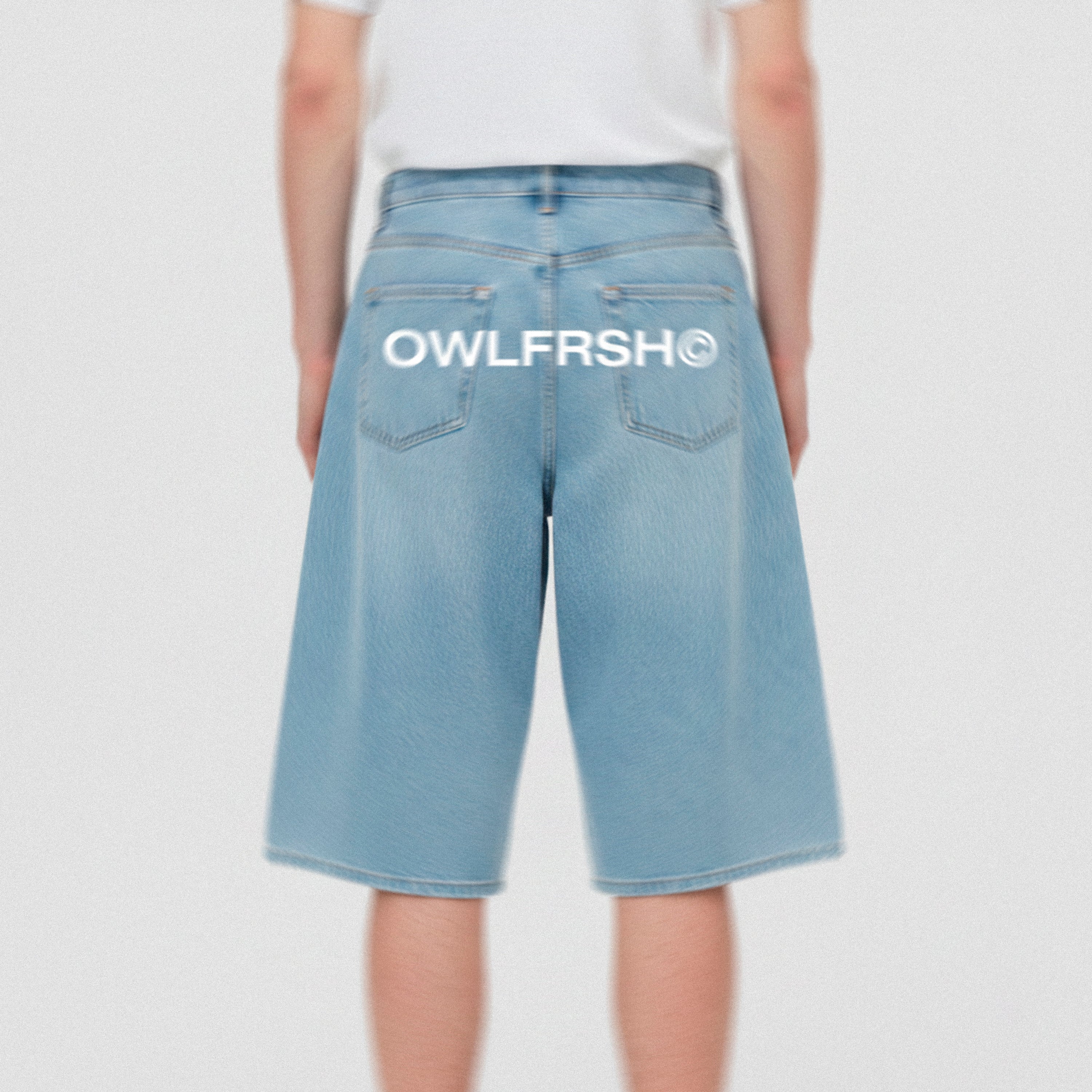 248® DENIM BLUE LONG SHORTS