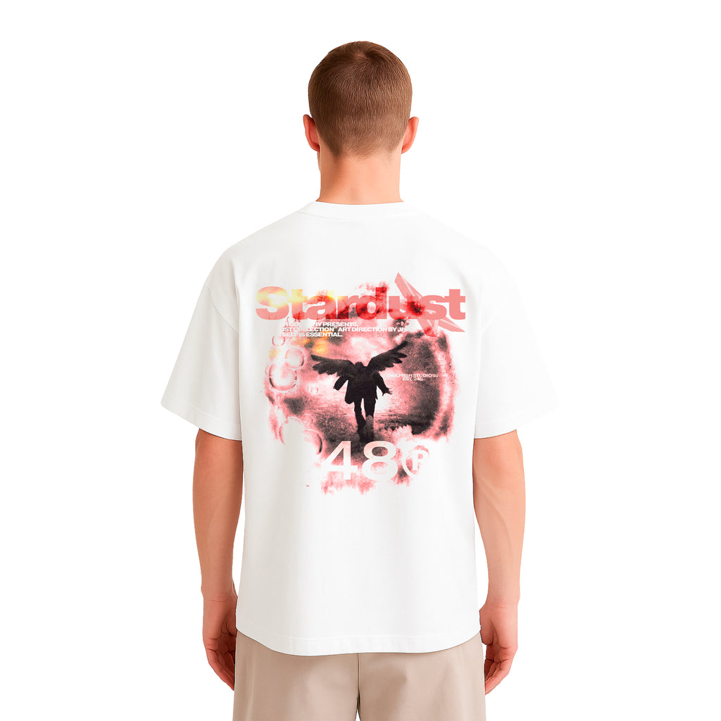 STARDUST CODE BOXY FIT TSHIRT WHITE