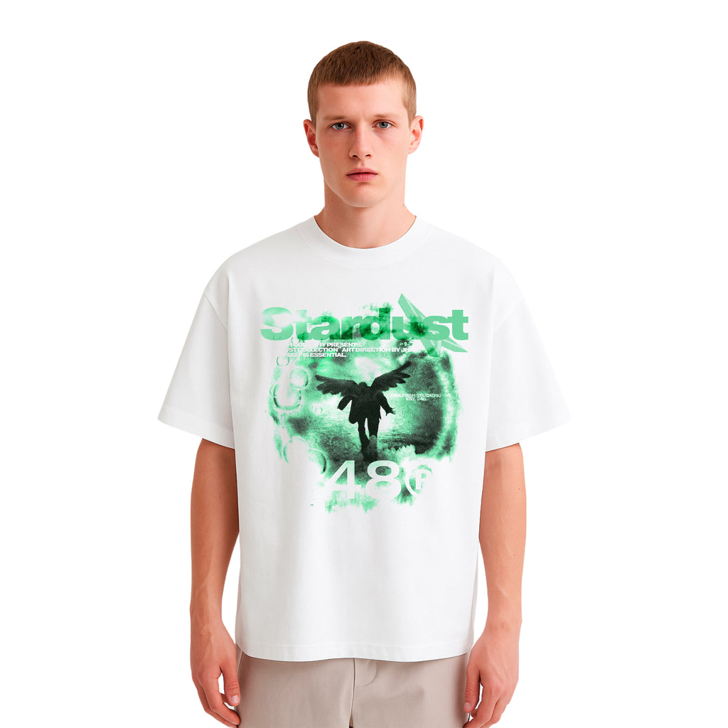 STARDUST CODE BOXY FIT TSHIRT WHITE
