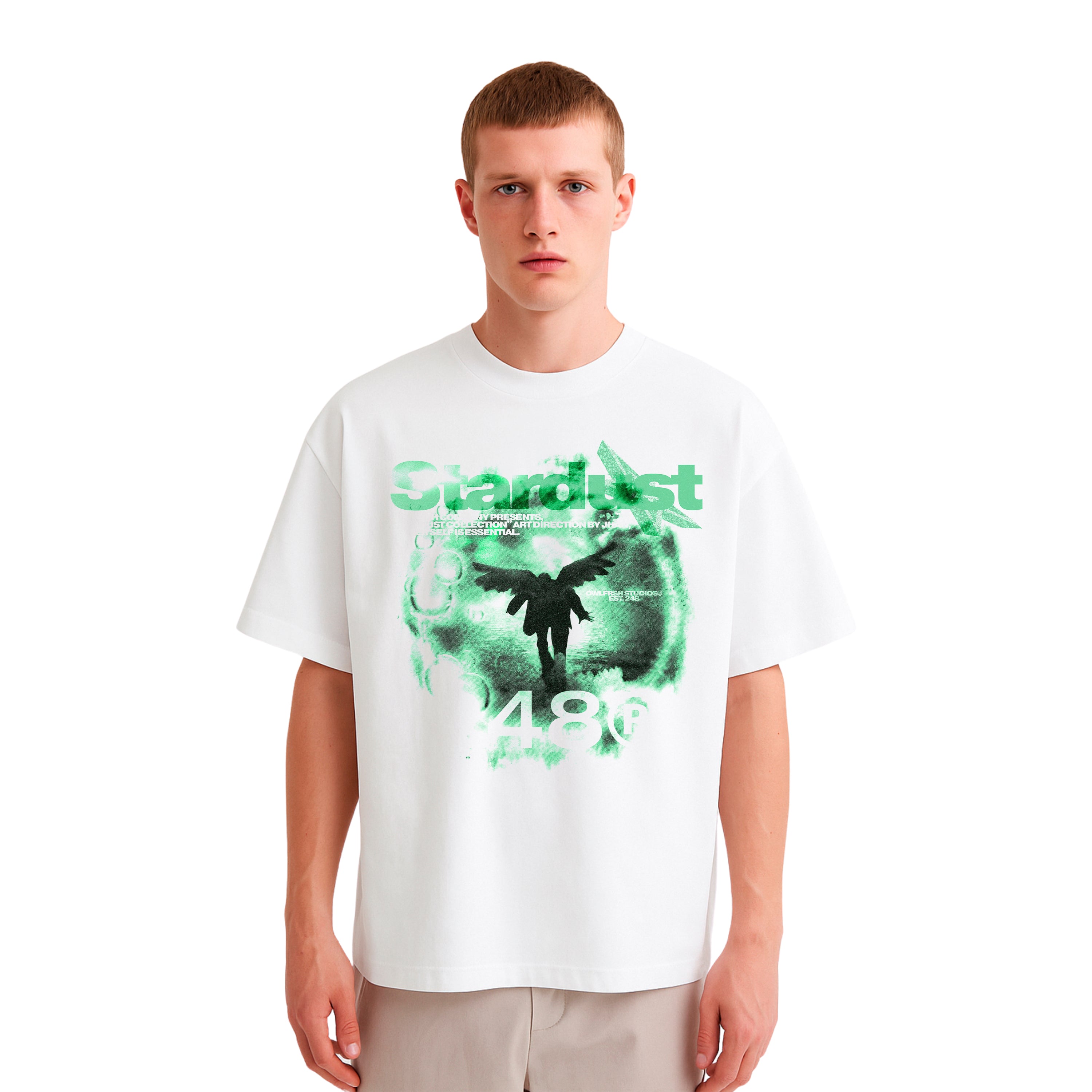 STARDUST CODE BOXY FIT TSHIRT WHITE